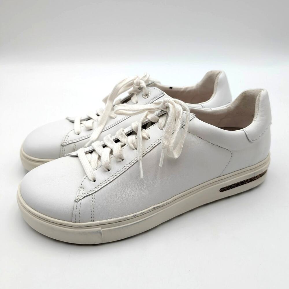 Birkenstock Bend Low Top Sneaker Shoes Lace-Up Unisex White Size USW9/M7 EU40